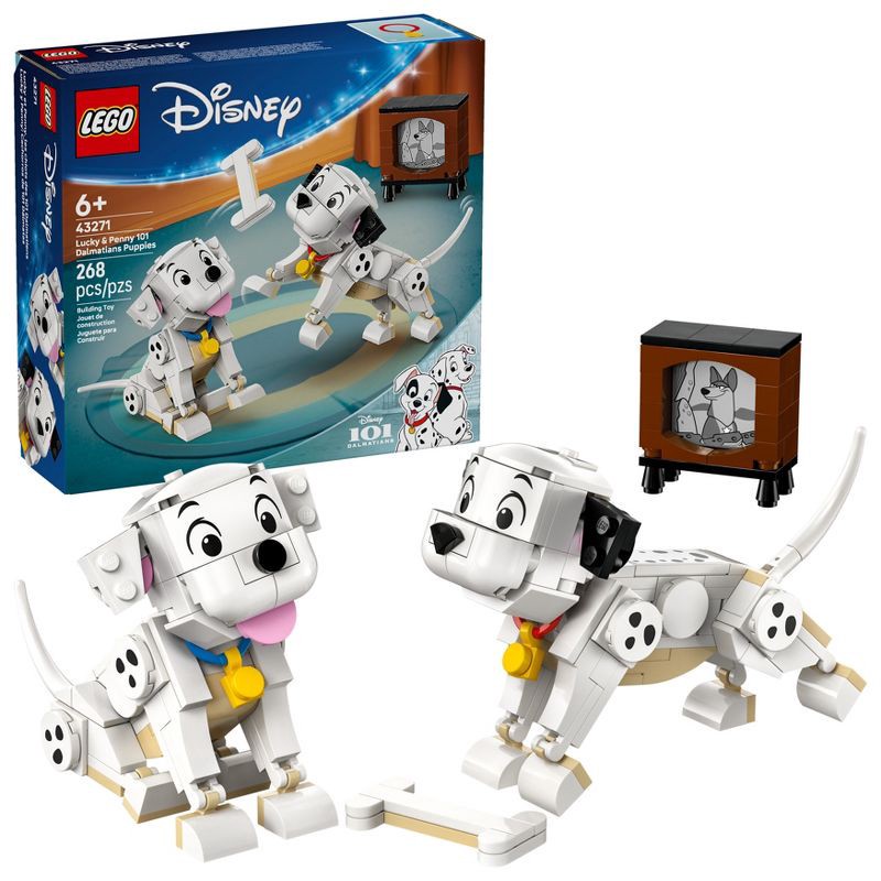slide 1 of 6, LEGO Disney Lucky & Penny 101 Dalmatians Puppies 43271, 1 ct