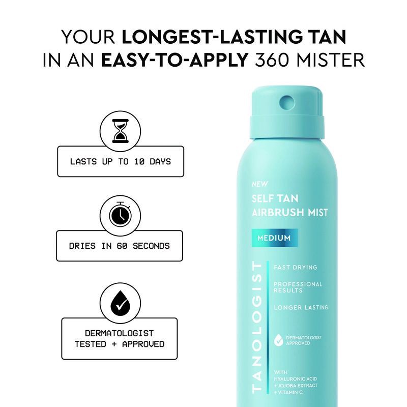 slide 6 of 8, Tanologist Airbrush Pro Self Tan Mist - Medium - 5 fl oz, 5 fl oz