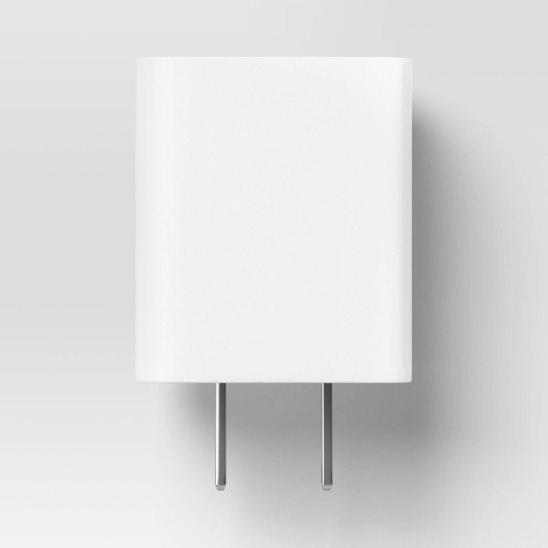 slide 2 of 3, Dual Port USB-A Home Charger 2pk - dealworthy™ White: Smart Charging Wall Adapter, 2 ct