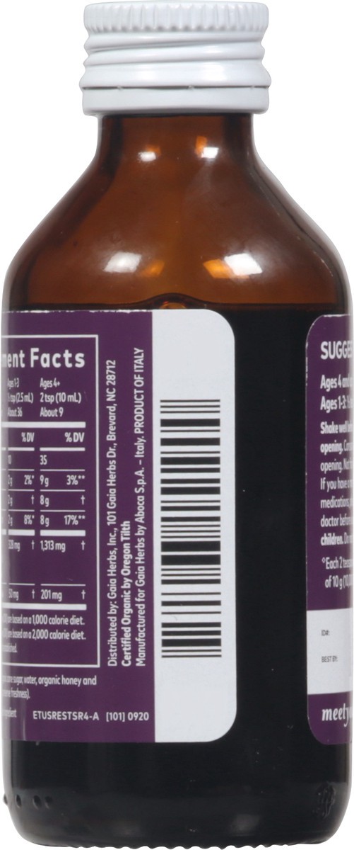 slide 7 of 9, Gaia Herbs Black Elderberry Syrup 3 fl oz, 3 fl oz