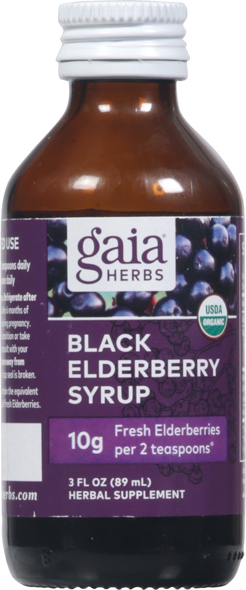 slide 2 of 9, Gaia Herbs Black Elderberry Syrup 3 fl oz, 3 fl oz