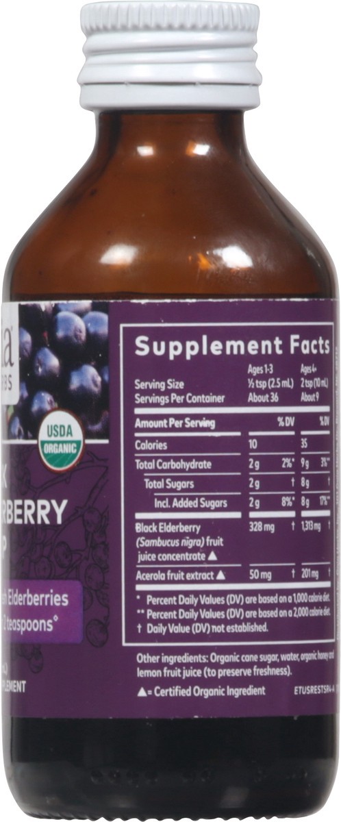 slide 8 of 9, Gaia Herbs Black Elderberry Syrup 3 fl oz, 3 fl oz