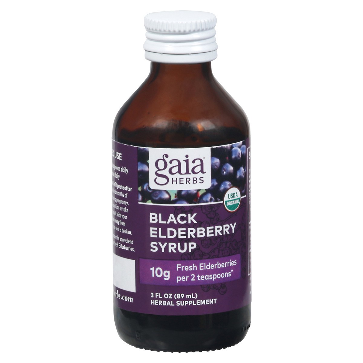 slide 1 of 9, Gaia Herbs Black Elderberry Syrup 3 fl oz, 3 fl oz