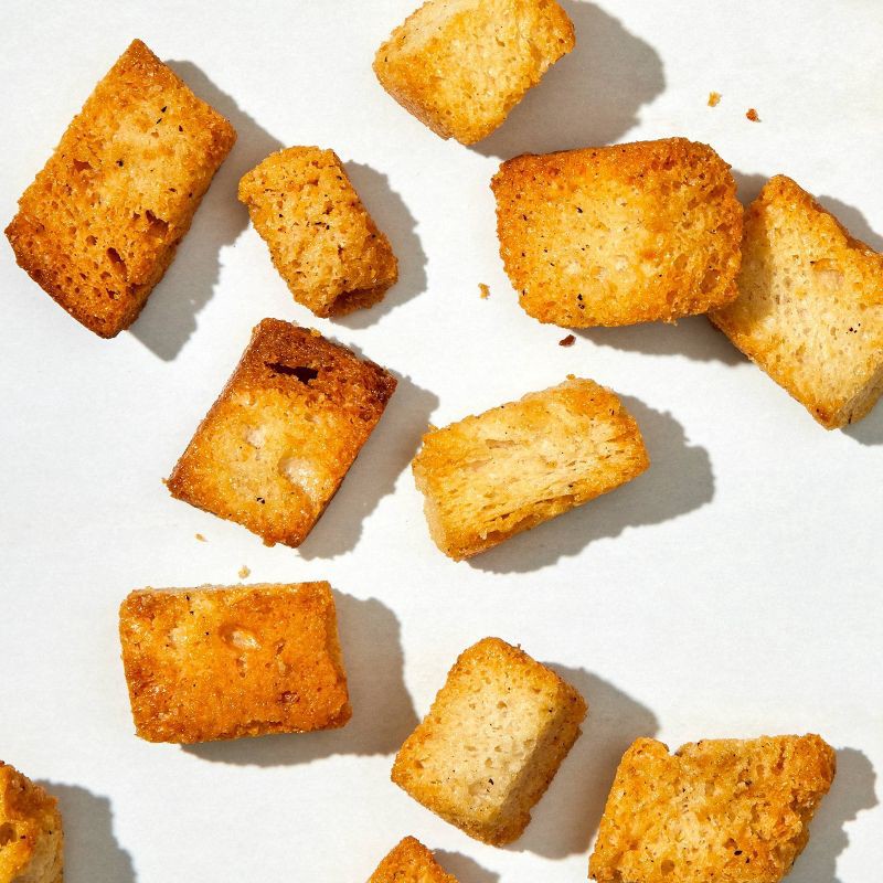 slide 3 of 5, Kooshy Almost Naked Sea Salt and Black Pepper Sourdough Croutons - 5oz, 5 oz