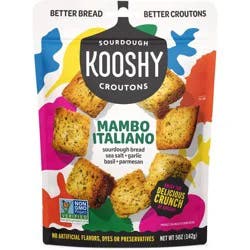 Kooshy Mambo Italiano Garlic Parmesan Sourdough Croutons - 5oz