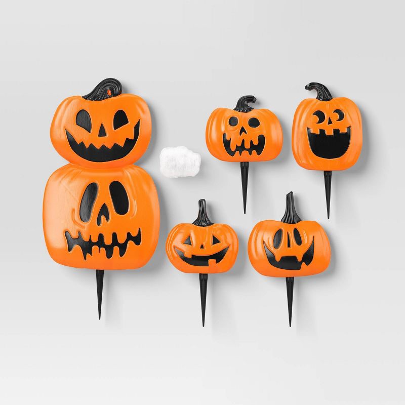 slide 1 of 3, 11pc Pumpkins Scene Setter Halloween Decorative Prop Kit - Hyde and EEK! Boutique™, 11 ct