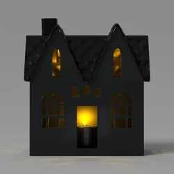 Small Lit Metal Boo House - Hyde and EEK! Boutique™: Halloween
