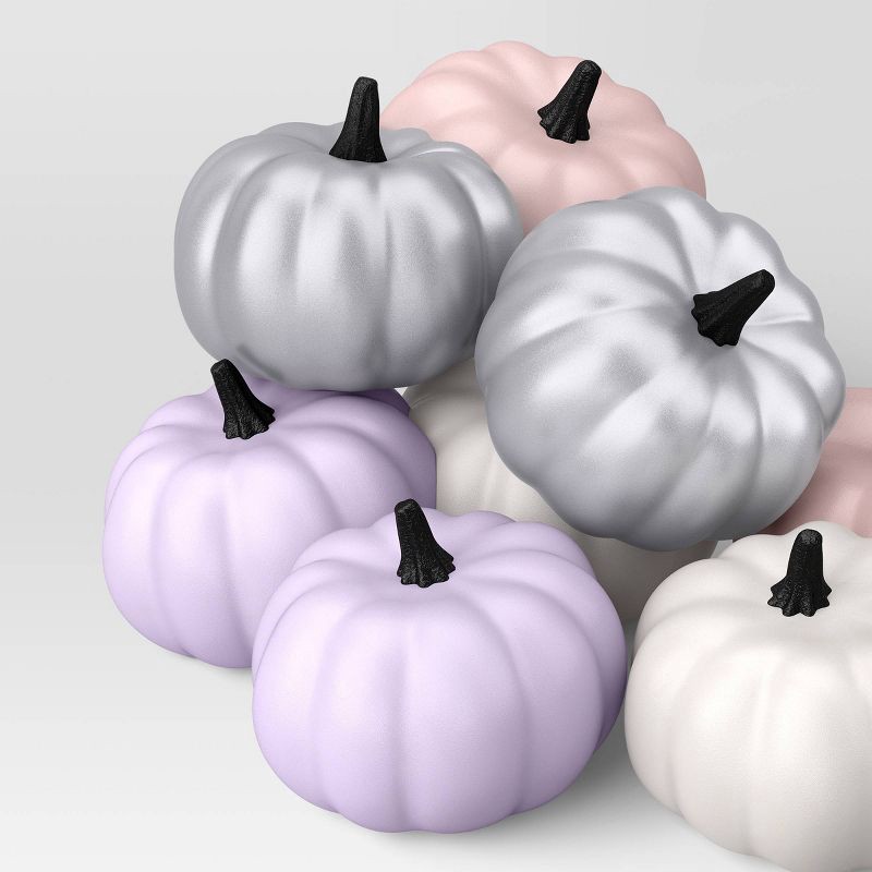 slide 3 of 4, 8pc Wonder Painted Pumpkins Decorative Accent Sets - Hyde and EEK! Boutique™, 8 ct