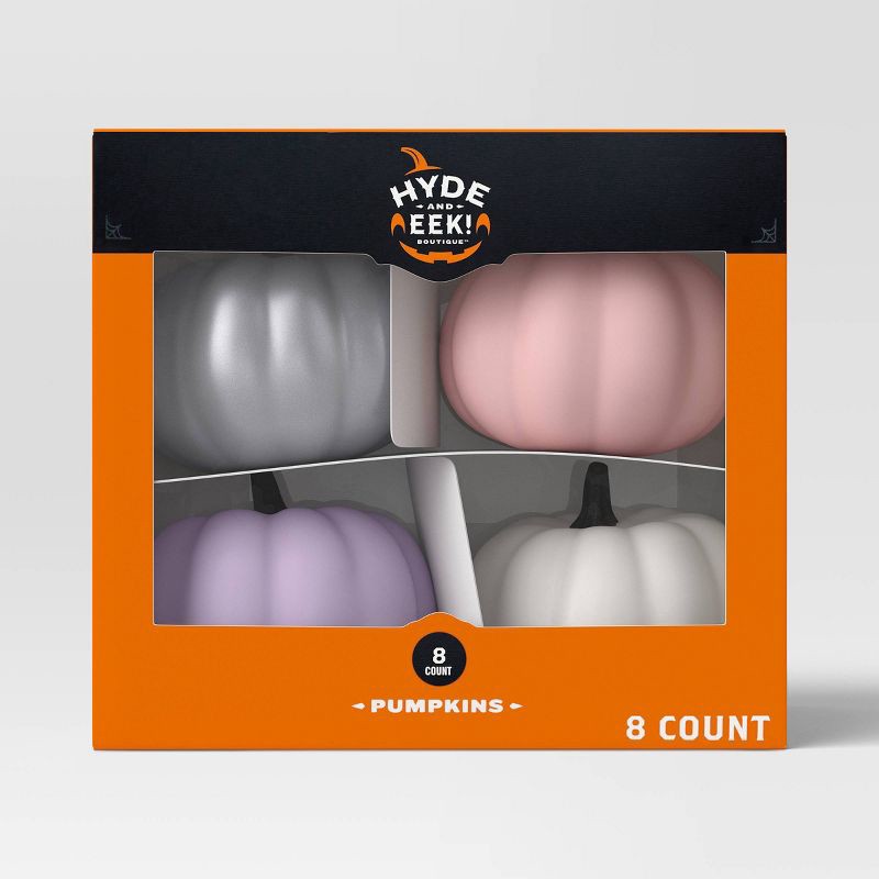 slide 4 of 4, 8pc Wonder Painted Pumpkins Decorative Accent Sets - Hyde and EEK! Boutique™, 8 ct