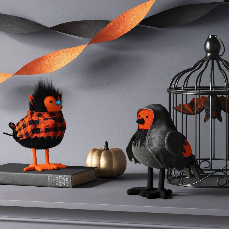 slide 2 of 3, Featherly Friends™ 'Moony' Werewolf Halloween Bird Figurine - Hyde and EEK! Boutique™, 1 ct