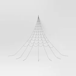 25' Mega Spiderweb Halloween Decorative Prop Black - Hyde and EEK! Boutique™