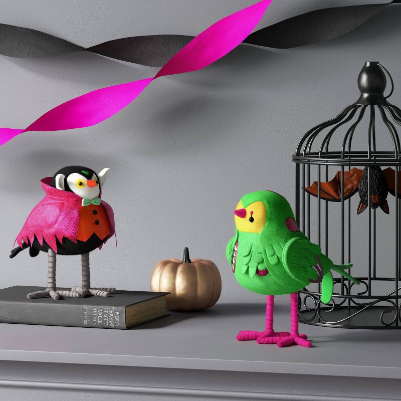 slide 2 of 3, Featherly Friends™ 'Moldy' Zombie Halloween Bird Figurine - Hyde and EEK! Boutique™, 1 ct