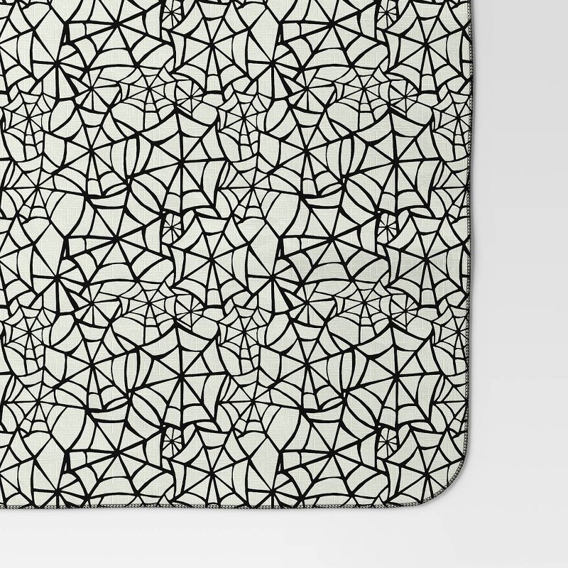 slide 3 of 3, 84"x60" Peva Web Tablecloth Off-White/Black - Hyde and EEK! Boutique™, 1 ct