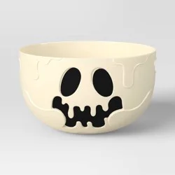 3L Plastic Round Shaped Ghost Candy Serving Bowl - Hyde and EEK! Boutique™: Halloween
