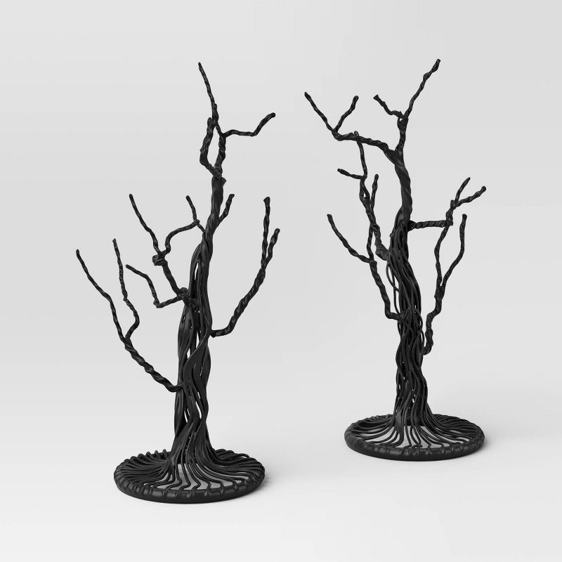 slide 1 of 2, 5.75" Metal Tree Set - Hyde and EEK! Boutique™: Halloween, 1 ct