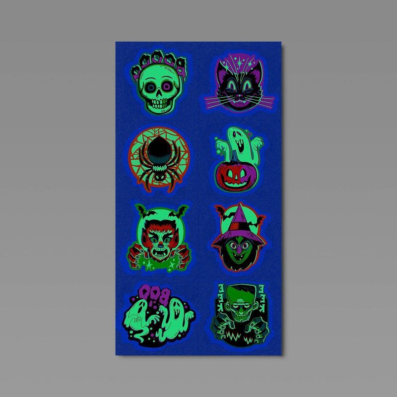 slide 1 of 3, 48ct Glow Tattoo Stickers Party Favors - Hyde and EEK! Boutique™, 48 ct