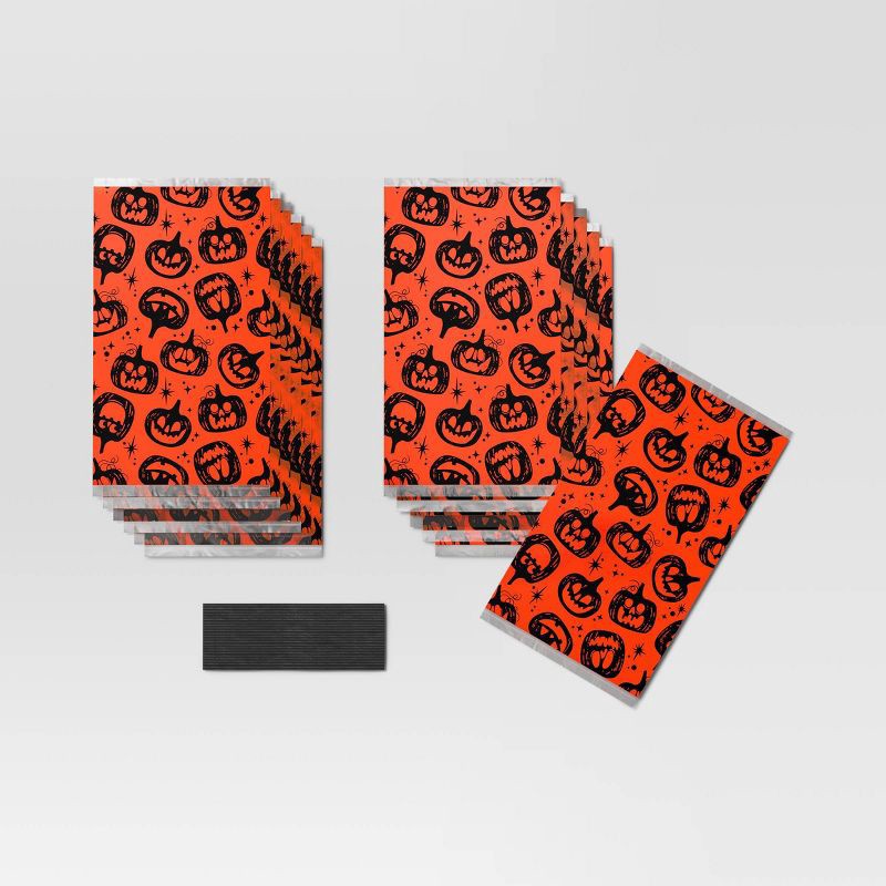 slide 3 of 3, 12ct Pumpkin Cello Bag Party Favors - Hyde and EEK! Boutique™, 12 ct