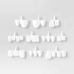 10pc Silly Push in Teeth Carving Halloween Decorative Prop Kit White - Hyde and EEK! Boutique™