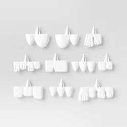 10pc Silly Push in Teeth Carving Halloween Decorative Prop Kit White - Hyde and EEK! Boutique™