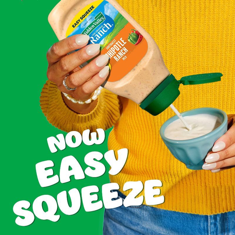 slide 3 of 10, Hidden Valley Southwest Chipotle Salad Dressing - 16 fl oz, 16 fl oz