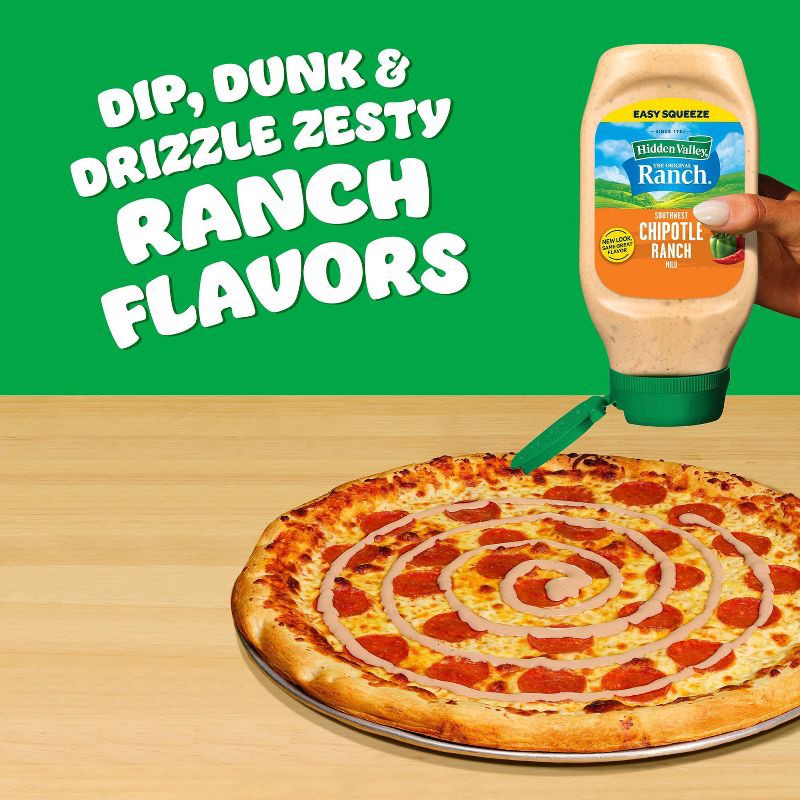 slide 5 of 10, Hidden Valley Southwest Chipotle Salad Dressing - 16 fl oz, 16 fl oz