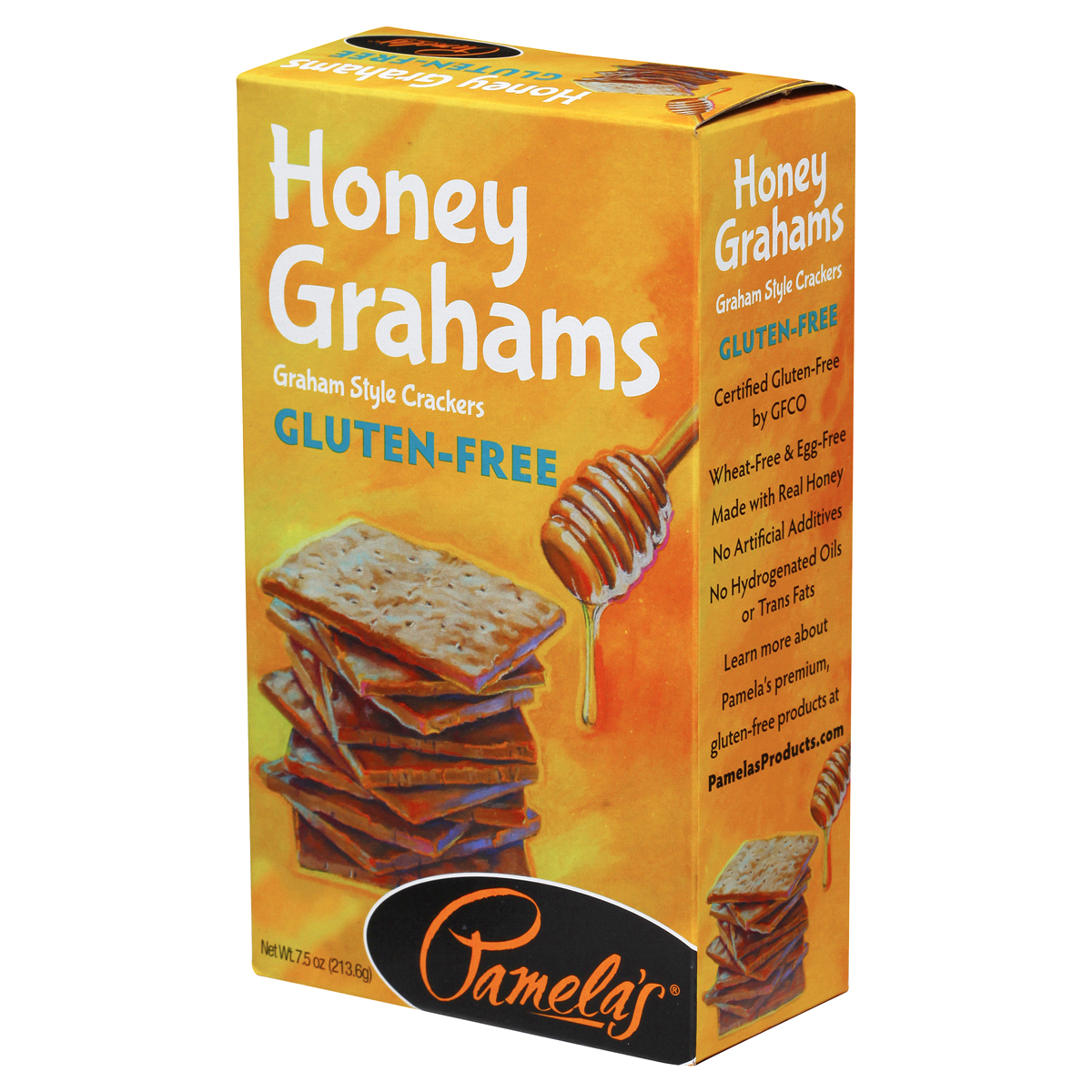 slide 5 of 7, Pamela's Gluten Free Traditional Honey Graham Crackers, 7 oz