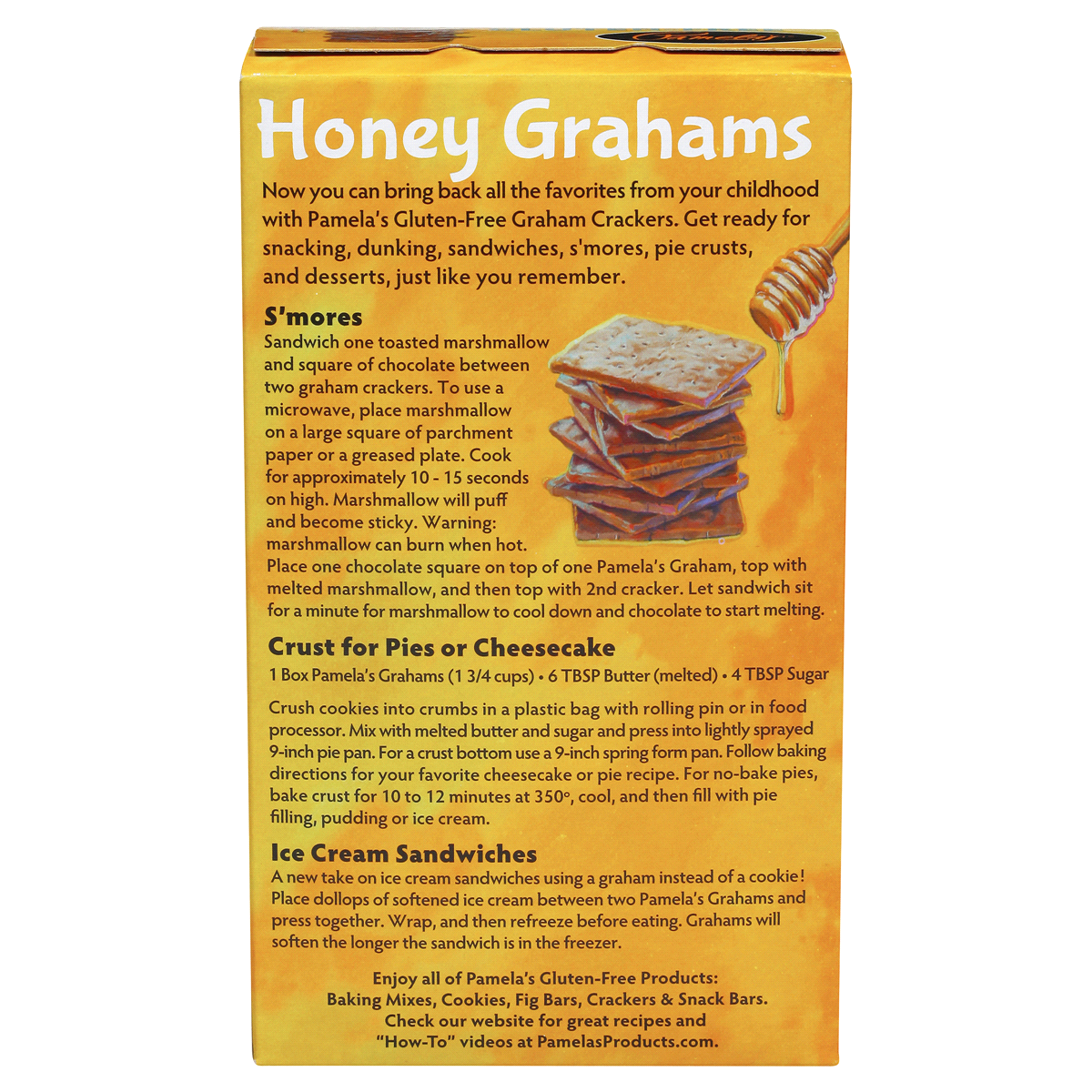 slide 6 of 7, Pamela's Gluten Free Traditional Honey Graham Crackers, 7 oz