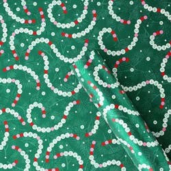 30" 55 sq ft Christmas Roll Wrap Seasonal Bracelet on Green - Wondershop™