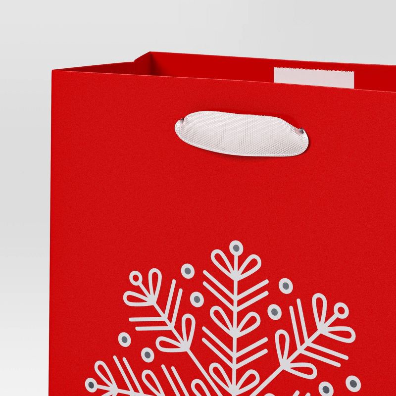 slide 3 of 3, Christmas Candy Cane Wishes Petite Snowflake on Red - Wondershop™, 1 ct