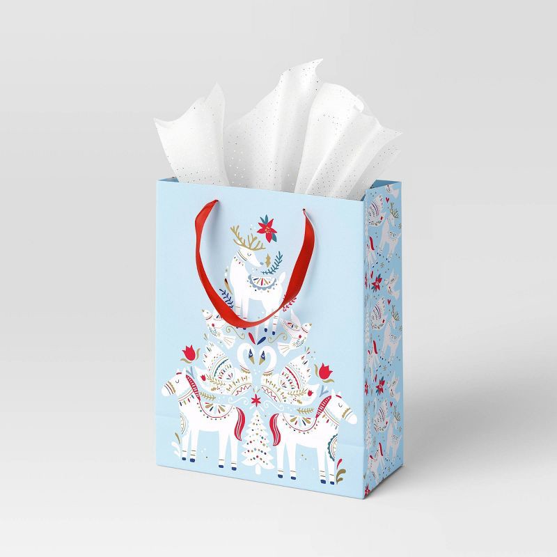 slide 2 of 3, Cozy Christmas XL Cub Scandinavian Horses - Wondershop™, 1 ct