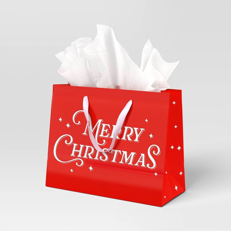 slide 2 of 3, Candy Cane Wishes Merry Christmas on Red - Wondershop™, 1 ct