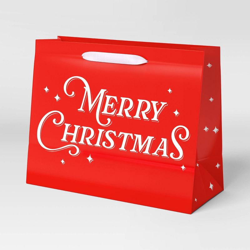 slide 1 of 3, Candy Cane Wishes Merry Christmas on Red - Wondershop™, 1 ct