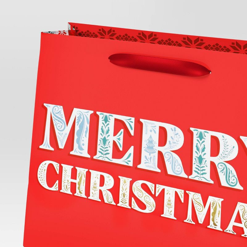 slide 3 of 3, Cozy Christmas Large Merry Christmas on Red - Wondershop™, 1 ct