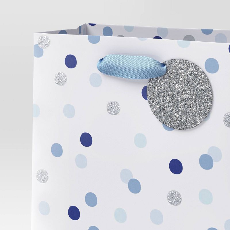 slide 3 of 3, Christmas Festive Frost Petite Blue Gray Dot - Wondershop™, 1 ct