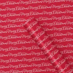 40" 220 sq ft Christmas Roll Wrap Merry Christmas on Red - Wondershop™