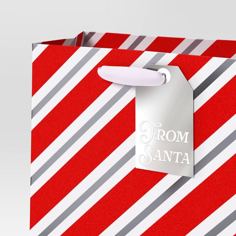 slide 3 of 3, Christmas Candy Cane Wishes Cub Red/Silver Striped - Wondershop™, 1 ct