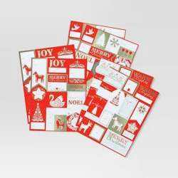 70ct Cozy Christmas Peal and Stick Gift Tags - Wondershop™