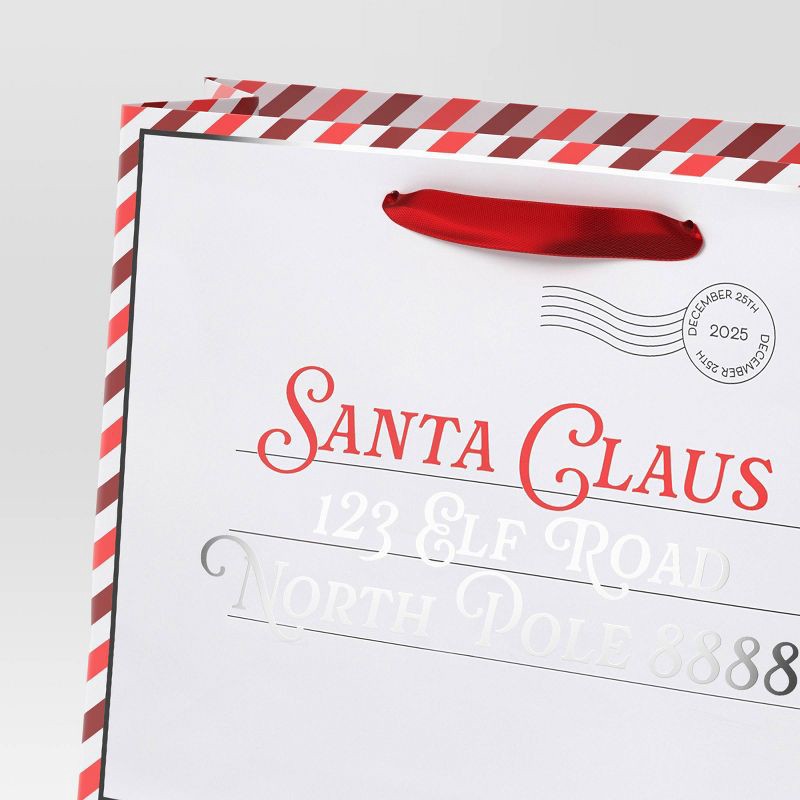 slide 3 of 3, Christmas Candy Cane Wishes Vogue Santa Claus Letter - Wondershop™, 1 ct