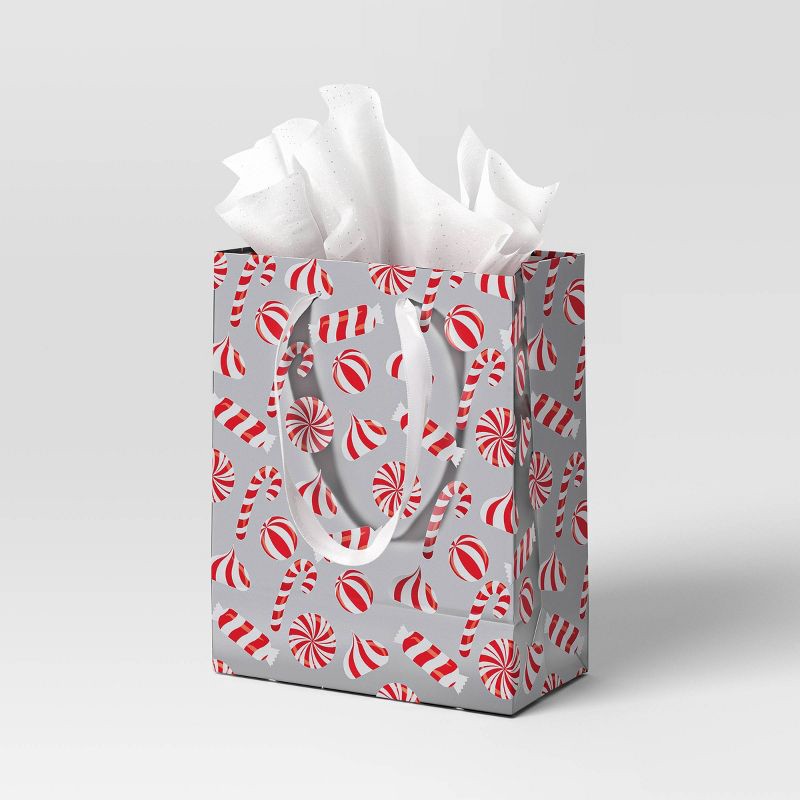 slide 2 of 3, Christmas Candy Cane Wishes Petite Candy on Silver - Wondershop™, 1 ct