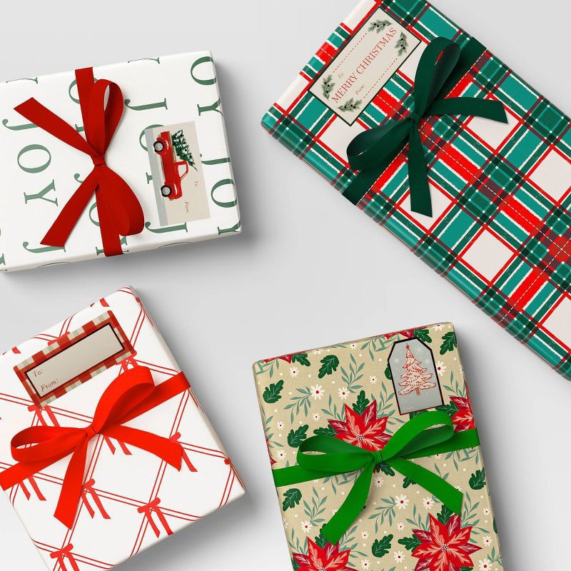 slide 2 of 3, 70ct Christmas Modern Heritage Peel and Stick Gift Tags - Wondershop™, 70 ct