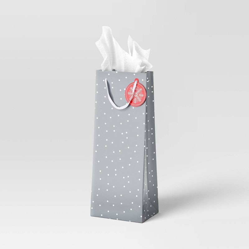 slide 2 of 3, Christmas Candy Cane Wishes Spirit Silver Dot - Wondershop™, 1 ct