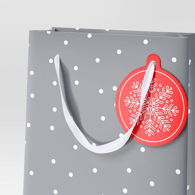 slide 3 of 3, Christmas Candy Cane Wishes Spirit Silver Dot - Wondershop™, 1 ct