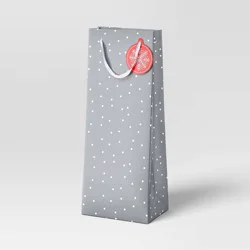 Christmas Candy Cane Wishes Spirit Silver Dot - Wondershop™