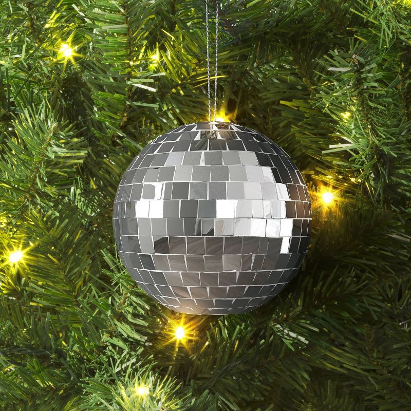 slide 2 of 3, Christmas Gift Card Holder Silver Disco Ball - Wondershop™, 1 ct