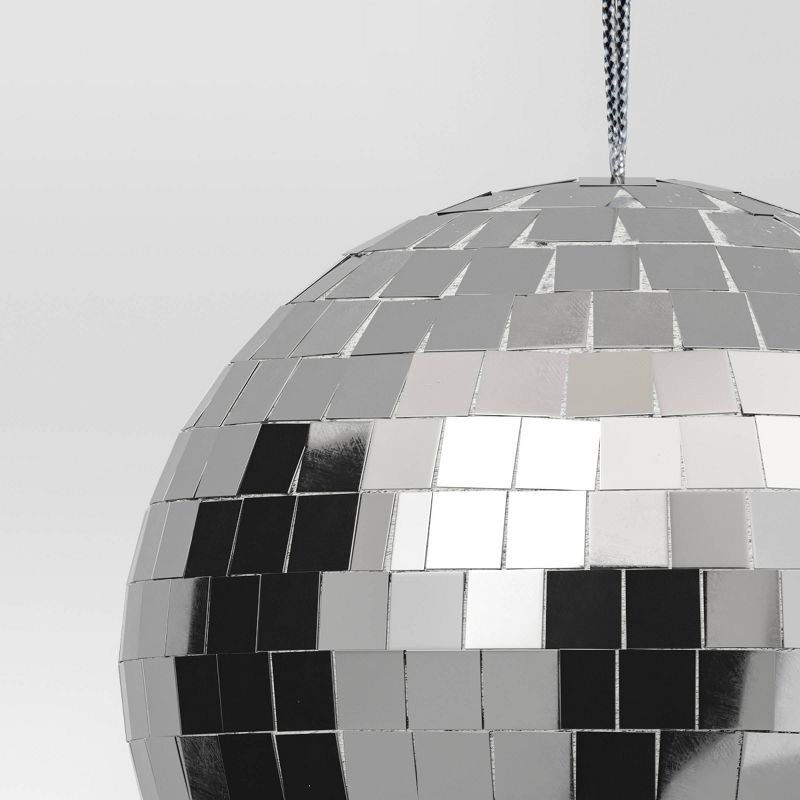 slide 3 of 3, Christmas Gift Card Holder Silver Disco Ball - Wondershop™, 1 ct