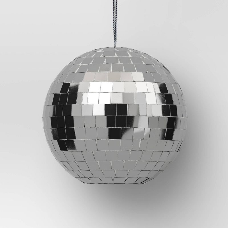 slide 1 of 3, Christmas Gift Card Holder Silver Disco Ball - Wondershop™, 1 ct