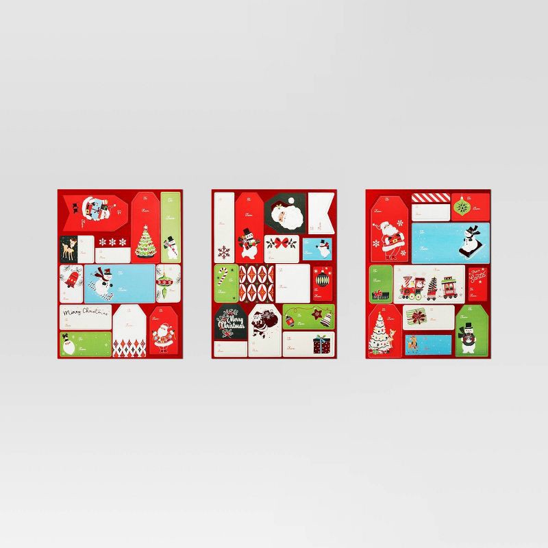 slide 3 of 3, 70ct Christmas Nostalgic Noel Peel and Stick Gift Tags - Wondershop™, 70 ct