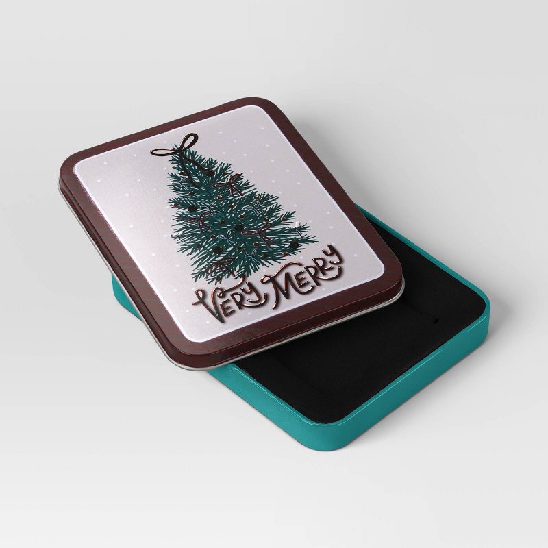 slide 2 of 3, Christmas Very Merry Gift Card Holder Tin - Wondershop™, 1 ct