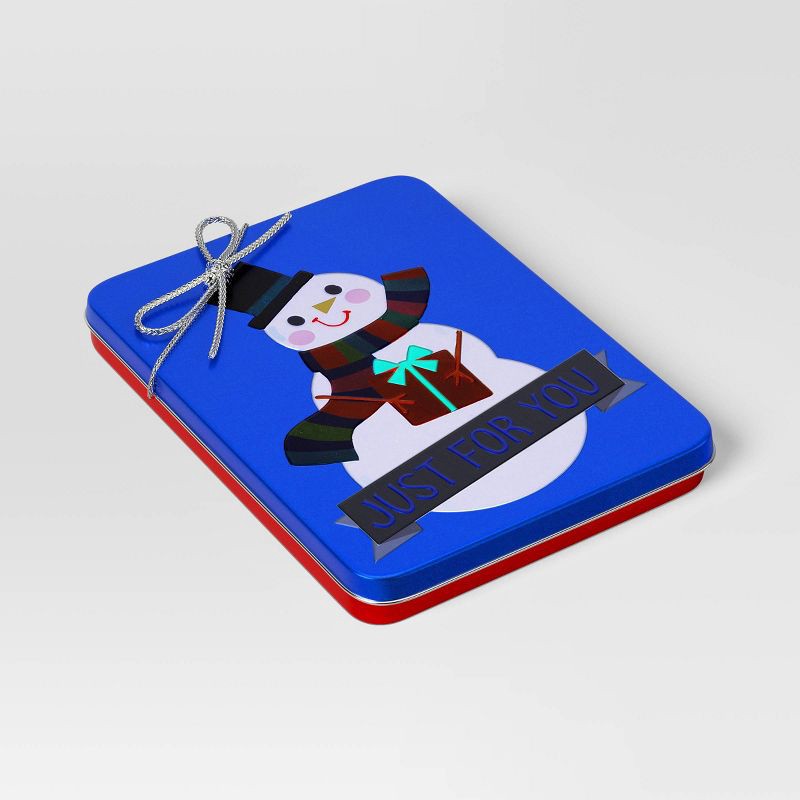 slide 1 of 3, Christmas Gift Card Holder Snowman Just For You - Wondershop™, 1 ct