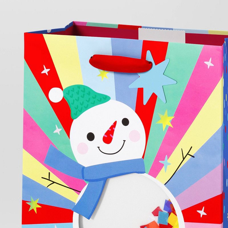 slide 3 of 3, Christmas Gift Bag Cub Shaker Snowman - Wondershop™, 1 ct